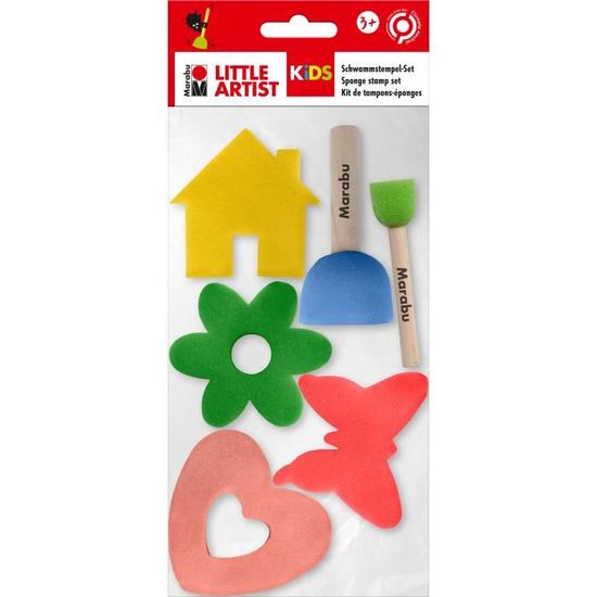 APLI Kids 19413 Tampons Éponge Mousse EVA 10 Formes - Idéal Pour Activités Créatives Enfants