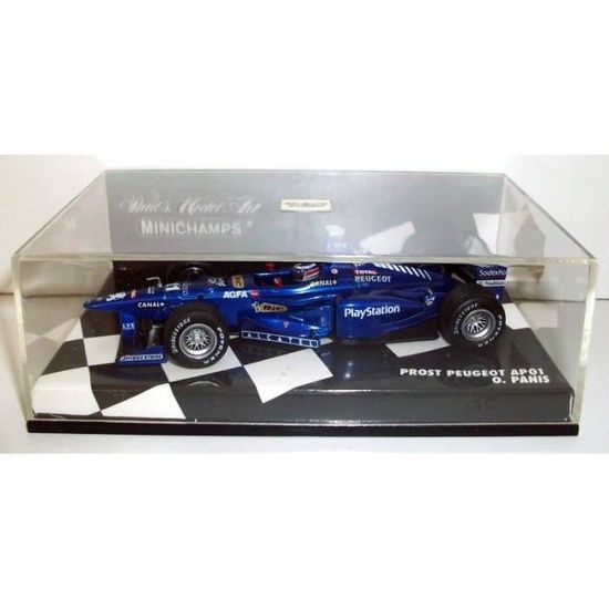 F1 PROST AP01 PEUGEOT # 12 J. TRULLI 1/18 MINICHAMPS 180980012 voiture