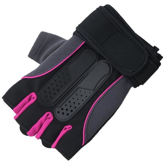 WXNPA 1 Paire Mitaines Sport Femme - Gants Fitness Respirants Antidérapants Pour Gym, Musculation, Halterophilie, Rose