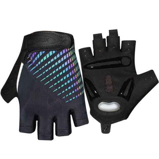 Gants de Cyclisme Cuir Crochet Homme