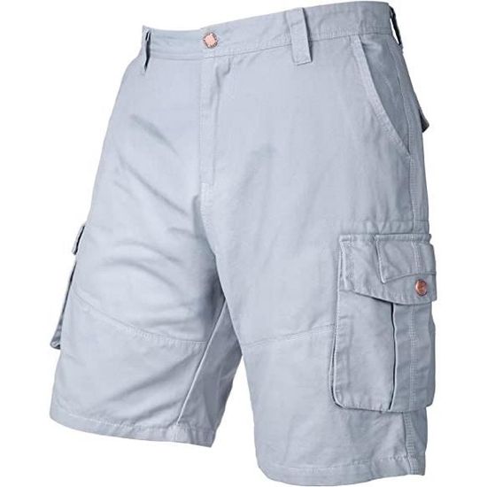 Short Cargo Homme 2025 – Ceinture Élastique, Poches Pratiques, Taille S-4XL – Idéal Travail & Loisirs
