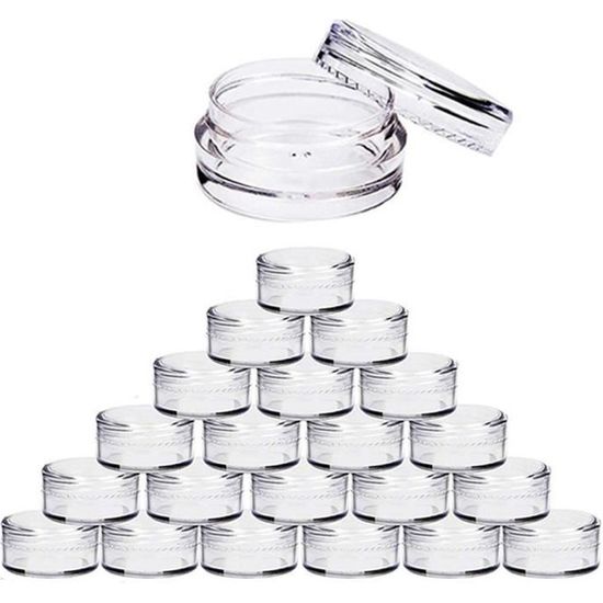 Flacon Vide - Cosmétique - Pot Creme - Bouteille Echantillon - Petit Boite - Conteneurs