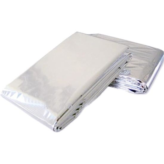 Lot 5 Couvertures De Survie 210x160 Cm – Or/argenté, Pour Rando, Camping, Urgence