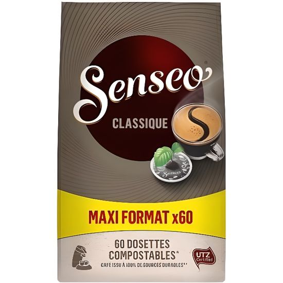 LOT DE 3 - SENSEO Classique Café dosettes - le sachet de 60