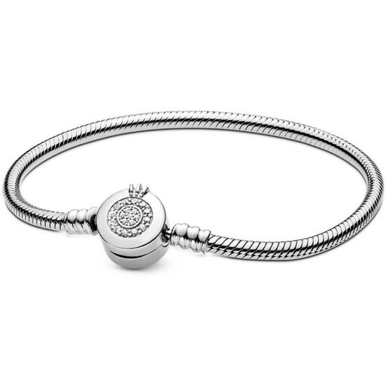 Chaîne De Cheville Argent Sterling – Or Rose Flash, Maille Serpent, 9 Pouces – Neuf