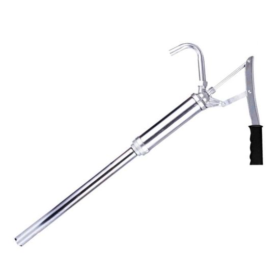 Pompe à Tambour Manuelle Avec Effet De Levier - Débit 150ml/course, Tube Télescopique 28.5-89cm - Pour Fûts D'huile, Diesel, Kérosène, Eau - Matériau PP Résistant