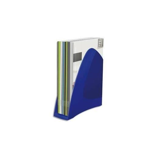 Porte-Revues A4 Q-Connect - Capacité 750 Feuilles - Bleu Foncé - Avec Étiquette Et Poignée - 76x317x250 Mm - 2