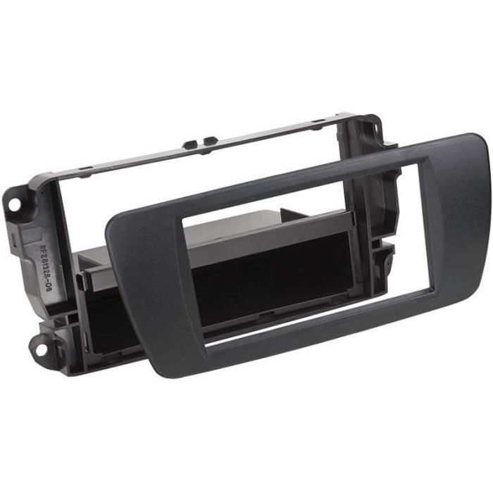 Adaptateur de façade 2-DIN avec vide poche Seat Ibiza 2008 > nit noir