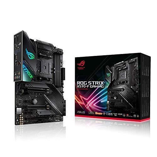 ASUS ROG STRIX X570-F GAMING - Carte mère gaming (AMD X570 ATX PCIe 4.0, Aura Sync RGB, Intel Gigabit Ethernet, dual M.2 avec radiat