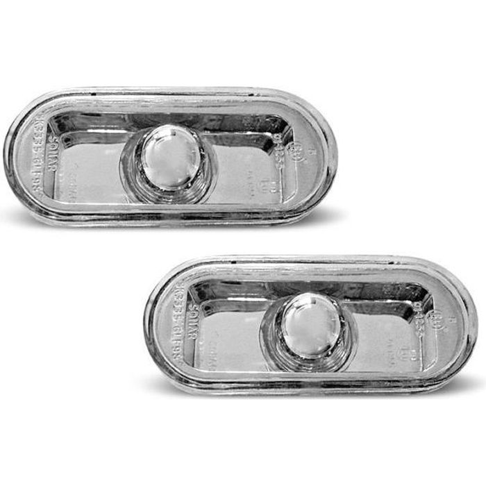 Paire de clignotant repetiteur VW Golf 4 - Bora - Golf 3, Seat Ibiza - Toledo chrome (W02)