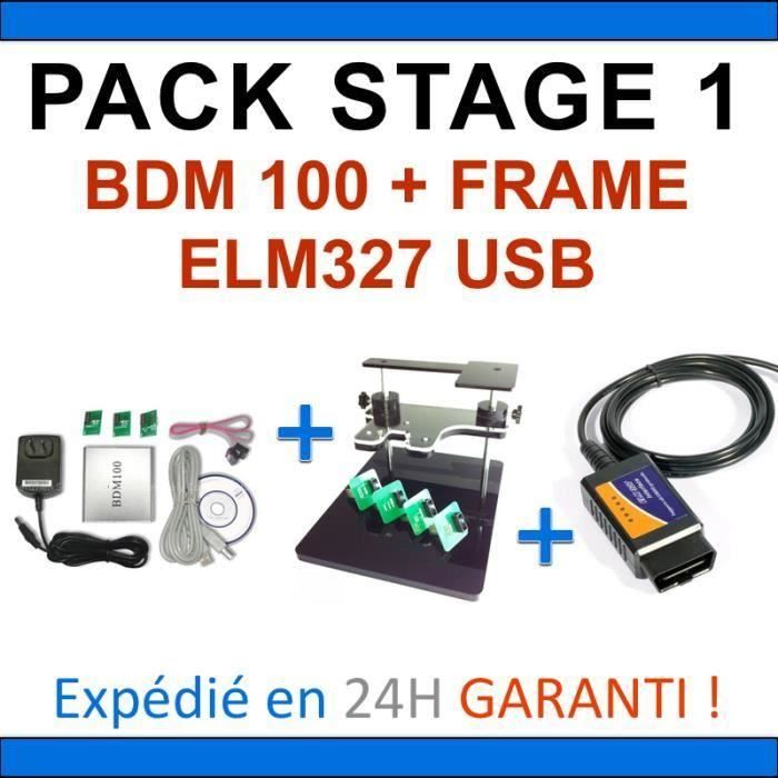 REPROGRAMMATION CALCULATEUR - PACK COMPLET - INTERFACES BDM100 BDM FRAME ELM327 USB - DIAGNOSTIQUE AUTOMOBILE