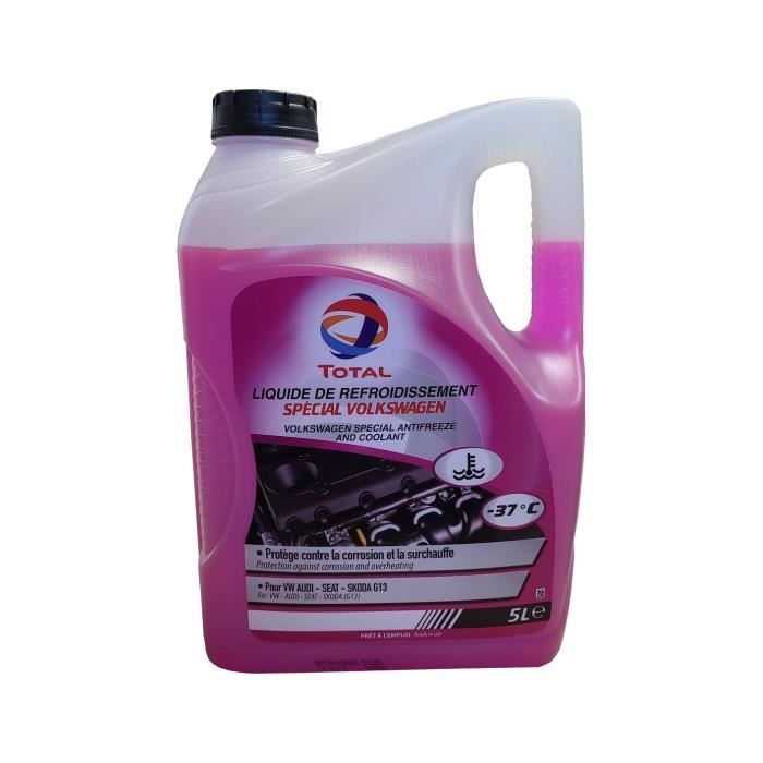 Liquide De Refroidissement G13 Spécial VW -37° Total 5 Litres