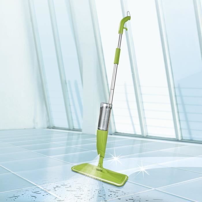 AYUN - Clean Spray de balai avec réservoir Balai serpillère Mop Spray(Fonction Spray, Spray Balai, Balai vert)