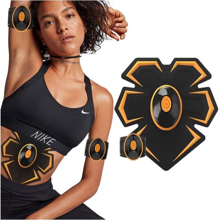 CEINTURE DE FORCE Ceinture Abdominale Electrostimulation avec 6 Modes Et 10 Niveaux ABS Trainer Stimulateur Musculaire pour A2095