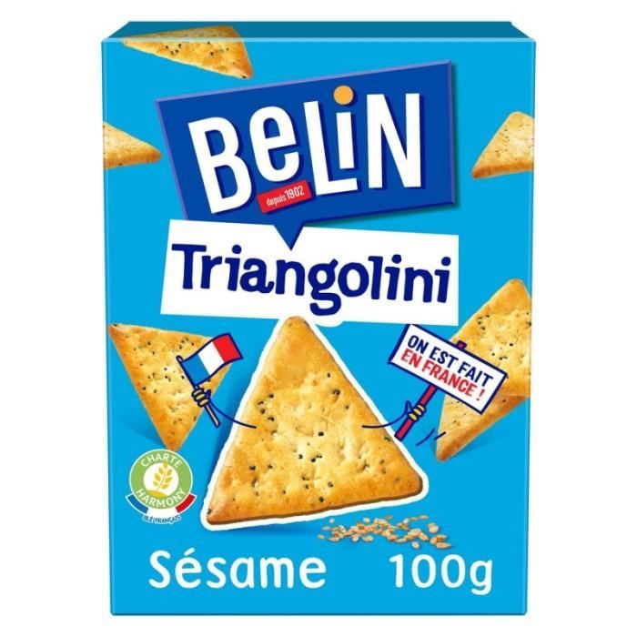 BELIN - Crackers Triangolini 100G - Lot De 4