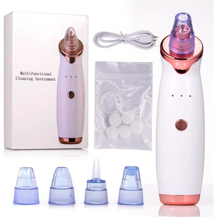 Aspirateur Point Noirs, Extraction Multifonctionnel retirer les Blackhead,Nettoyeur Facial de nez Rechargeable par USB