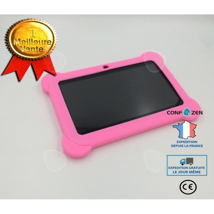 CONFO® Tablette PC Tablette pour enfants wifi Android 7 pouces Fournitures scolaires pour enfants Bande dessinée Tablette pour en
