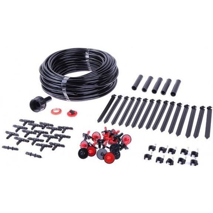 801001 Kit de micro irrigation 71 PZ GARDEN avec tuyau de 23 m