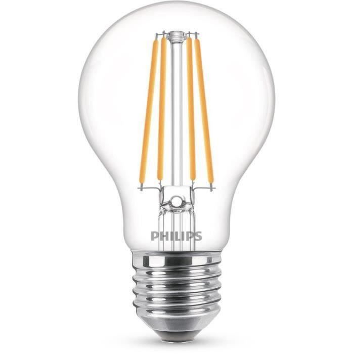 Philips ampoule LED Equivalent 75W E27 Blanc chaud non dimmable