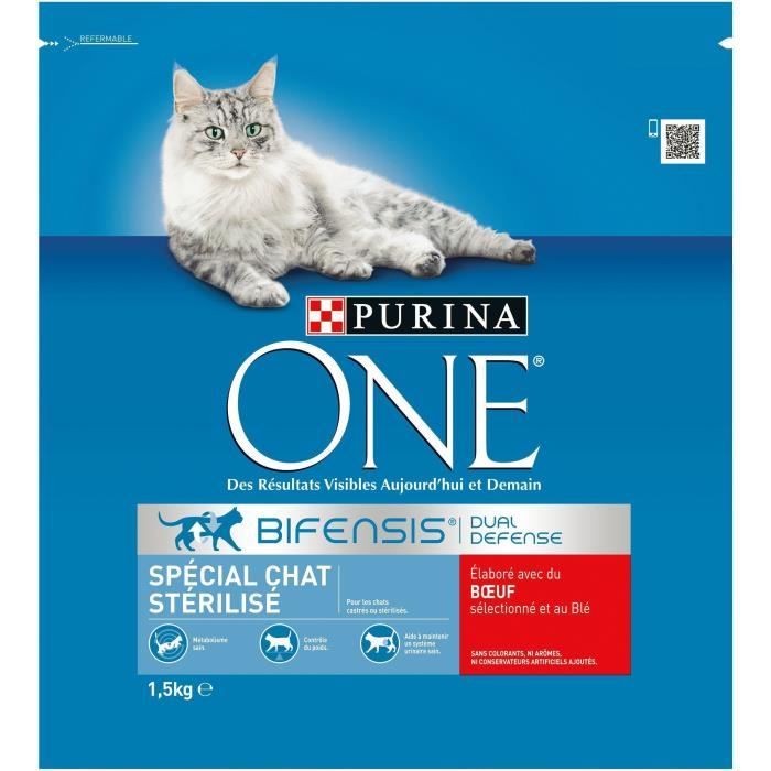 PURINA ONE Croquettes pour chat au bœuf 1,5kg