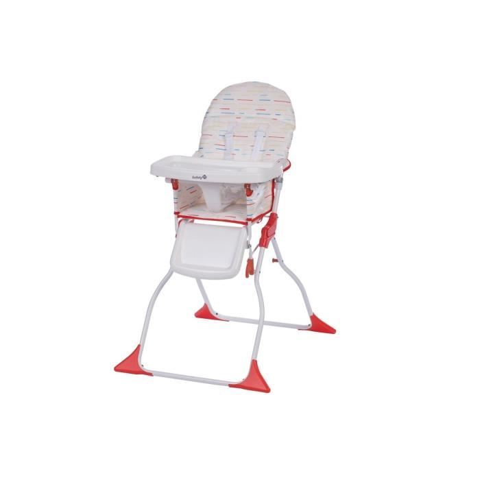 SAFETY 1ST Chaise Haute Keeny - Red lines