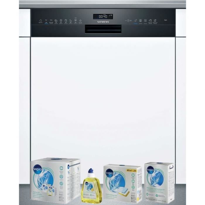 SIEMENS Lave-vaisselle intégrable encastrable bandeau noir 14 couverts 42dB 60cm Home Connect 57 Blanc