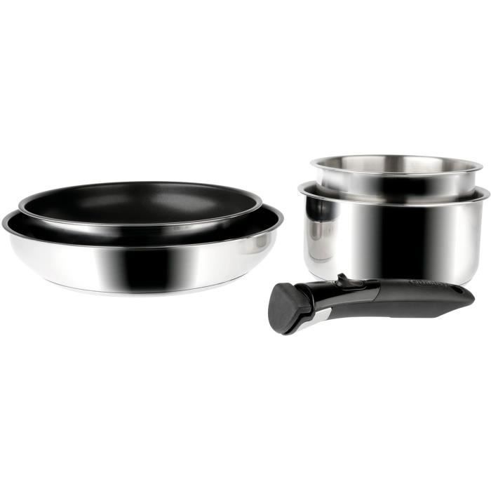 SITRAM - SITRAM INOX - 714699 - Batterie 5 pièces aluminium amovible Inox - Tous feux induction