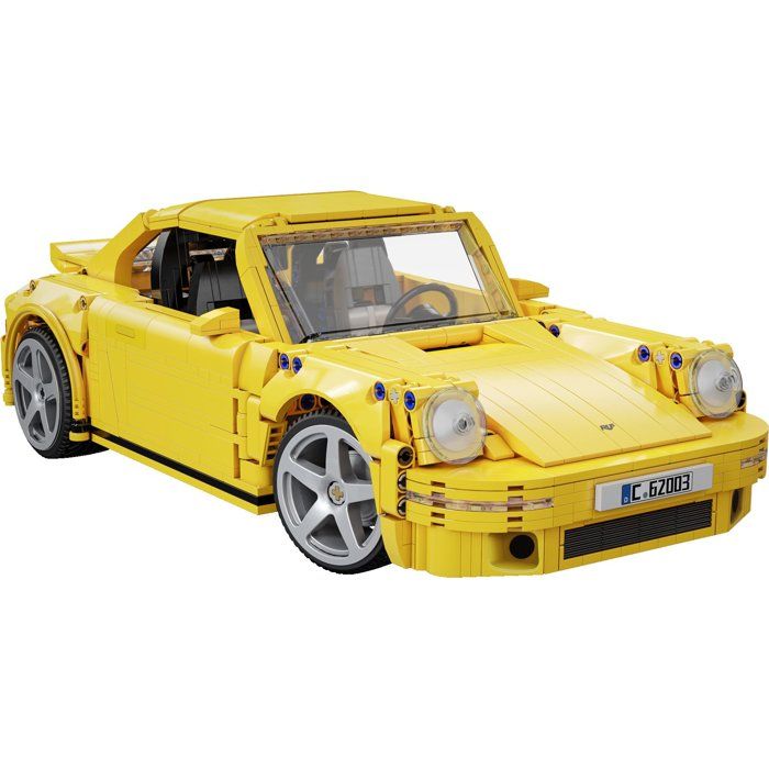 CADA Master - Jeu de construction - Voiture RUF CTR 2017 Yellowbird - Échelle 1:12 - 1515 pièces - Dès 8 ans