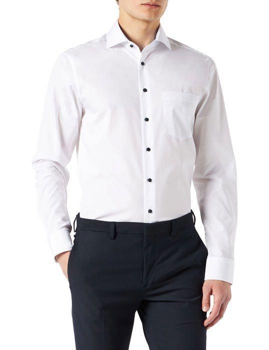 Chemise chemisette Seidensticker 165447 Homme Chemise Business Regular Manche Longue sans Repassage Blanc Cdiscount Pret a Porter