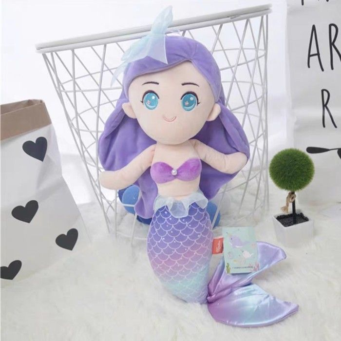 Peluche Sirène 20 Cm – Jouet Doux Et Mignon – Poupée Sirène à Têtes Branlantes – Idéal Cadeau Enfant Fille Garçon - 11