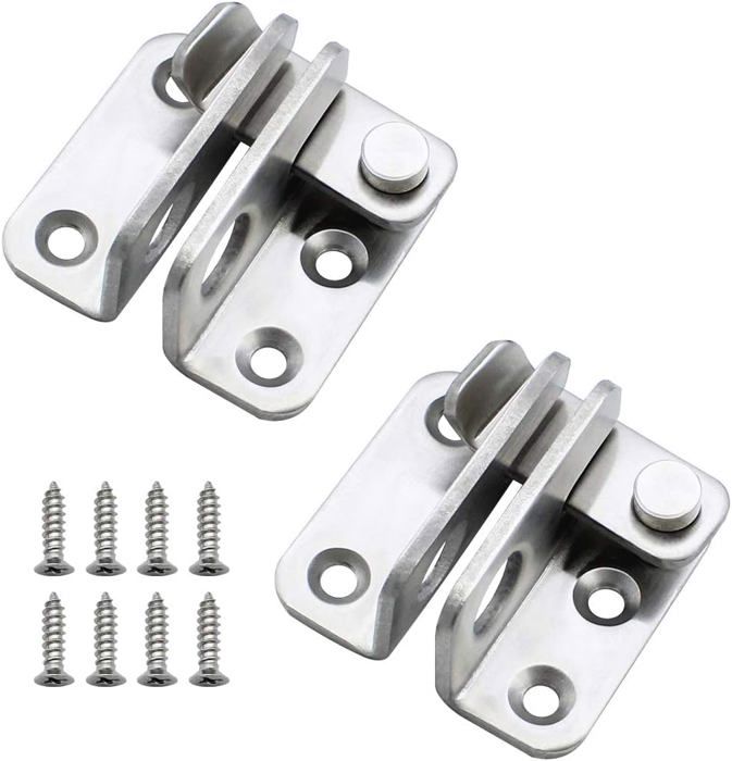 2 Pièces Loquet De Porte Cadenas Moraillon Clôture Serrure De Porte Boulon À Barillet Porte De
