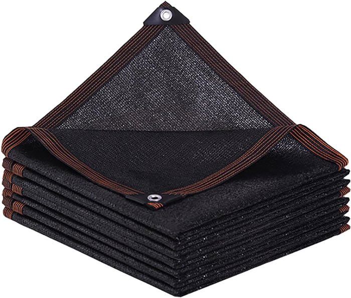 Voile D'ombrage 90% - 3m X 4m - Marron - Polyéthylène Résistant UV - Pour Pergola, Serre, Terrasse, Jardin