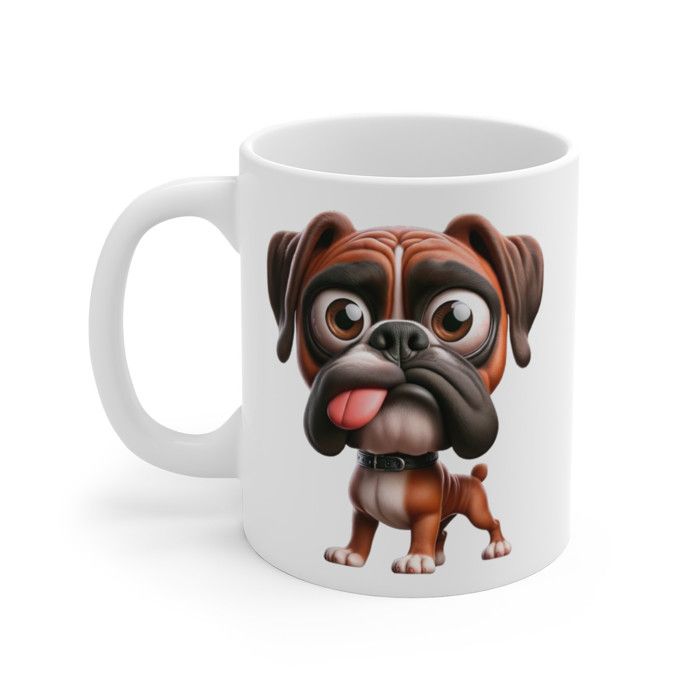 Mug Chien Caniche - Tasse Fun Et Marrante, Modèle C130, Céramique Blanche, Idée Cadeau Sympa