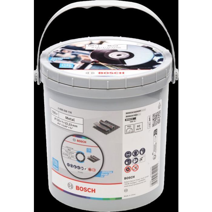 2608626116 Disque à tronçonner 125 mm métal 1 mm seau 100 - vue 2