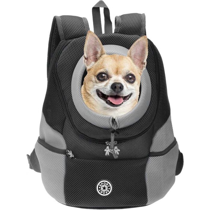 Meilleurs prix pour Sac dos transport chien tête hors sac respirant étanche noir M Label