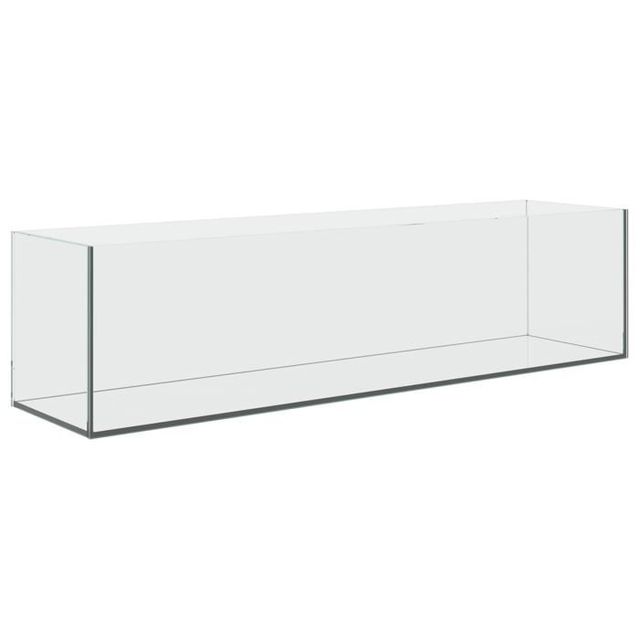 Aquarium en verre rectangulaire - vidaXL - 80x20x20 cm - Blanc - Verre robuste - Bords lisses