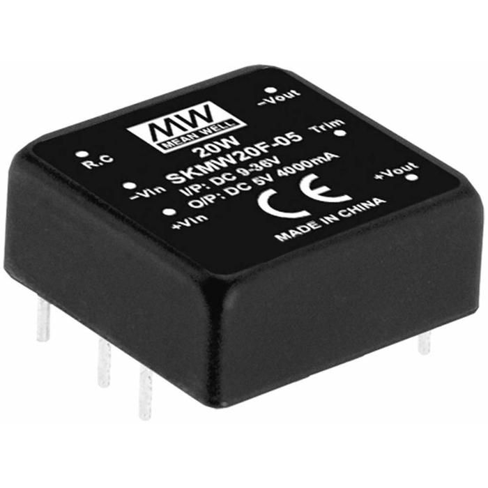 Convertisseur DC DC R gul 20 W MEAN WELL SKMW20 Paquet DIP 2 5x2 convertisseur-dc-dc-r-gul-20-w-mean-well-skmw20-paquet-dip-2-5x2