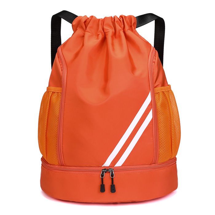 Sac à dos de sport - sac de basketball - 43 x 34 x 15 cm - Sac à dos à cordon - Grande capacité - Léger - Compartiment pour les aff