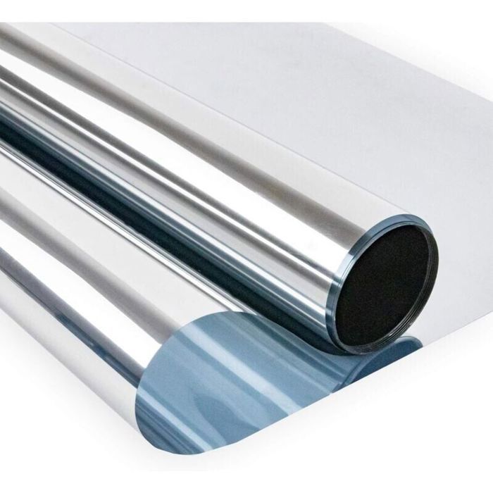 Film fenetre Anti Regard Film Miroir Fenêtre sans Tain Anti Chaleur Anti UV Protection de la Vie Privée pour Fenêtre Bureau Maison M