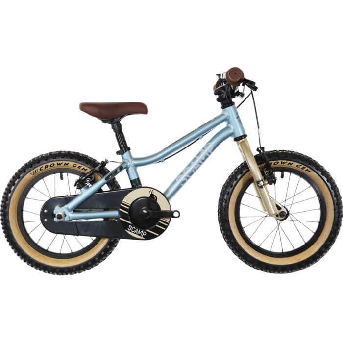 VTT Enfant Scamp SmallFox Single Speed 14 Bleu Ciel Or