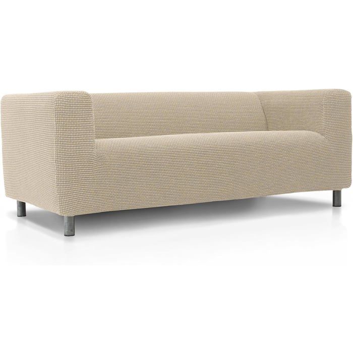 Housse de canapé Super élastique Compatible avec Le canapé KLIPPAN 2 Places Modèle NOVELE Beige Protecteur de qualité en Tissu
