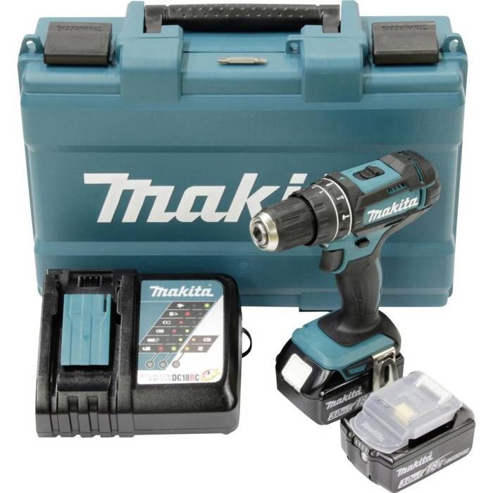 Perceuse visseuse ? percussion 18V Li Ion 3Ah Diam 13mm 62Nm DHP482RFE Makita