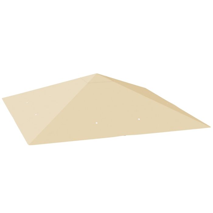 Toile de remplacement pour tonnelle - 3x3 m - Déperlante - Protection UPF 30+ - Tissu Oxford 370 g/m²