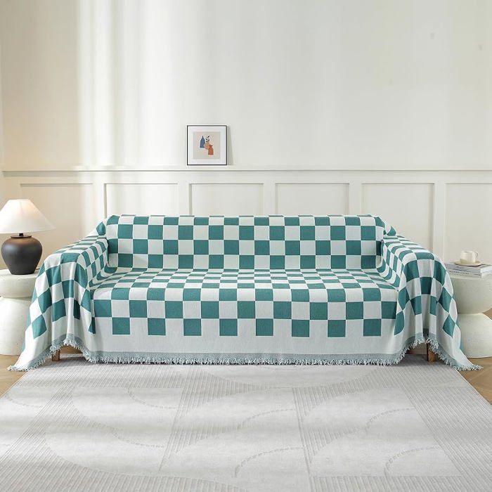 Housse Canapé Universelle Grande Taille 180x380 cm Jeté Sofa Décoratif Protection Canapé Doux Salon HOUSSE DE CANAPE