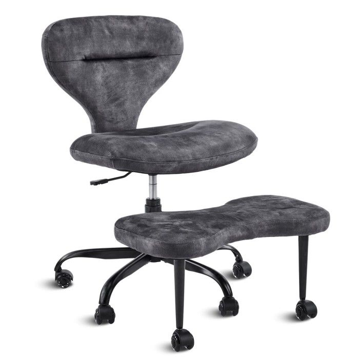 Fauteuil De Bureau En Velours Gris 67x80x84cm Roues Silencieuses Dossier Et Assise Larges Usage Bureau Et Espace De Vie Fauteuil De Bureau En Velours Gris 67x80x84cm Roues Silencieuses Dossier Et Assise Larges Usage Bureau Et Espace De Vie