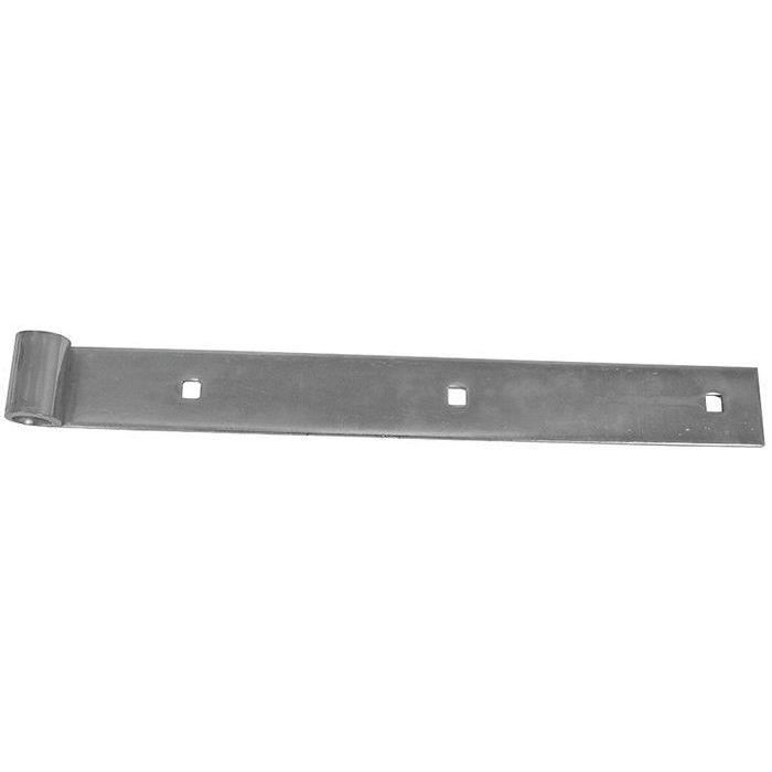 Penture bout carré 16 40x5 l1200mm zingué blanc