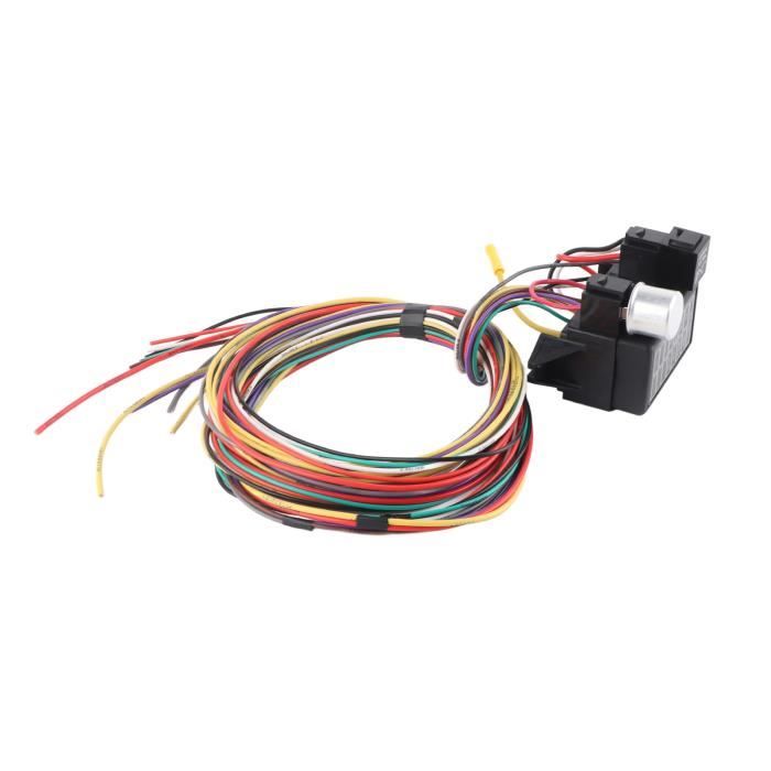 Kit De Câbles De Relais De Faisceau De Câblage De Barre Lumineuse LED De Voiture 3M 12V 24V 40A Avec Boîte à Fusibles Pour La Conduite Automatique Lampe De Travail LED Tout-terrain