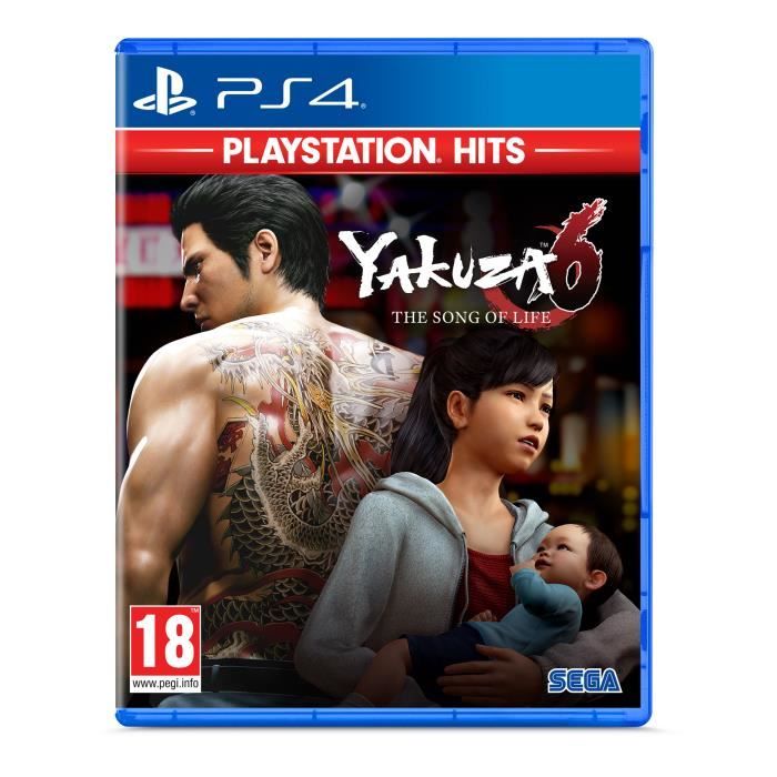 Jeu d'action-aventure - SEGA - Yakuza 6 - PlayStation Hits - Japon contemporain - 1 joueur