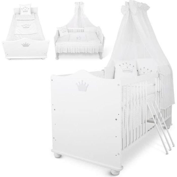Lit Bebe Evolutif Berceau Bebe Lit Junior Couronne Blanche 140 X 70 Cm Matelas Sommier A Lattes Set De Lit Ciel Cdiscount Puericulture Eveil Bebe Lit Bebe Evolutif Berceau Bebe Lit Junior Couronne Blanche 140 X 70 Cm Matelas Sommier A Lattes Set De Lit Ciel Cdiscount Puericulture Eveil Bebe