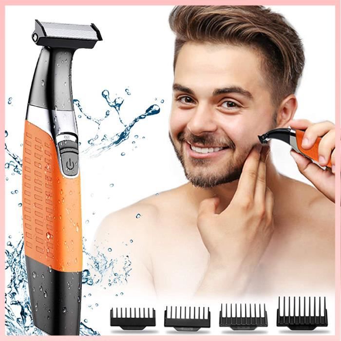 Rasoir pour hommes, KM Rechargeable par USB Body Groomer et épilateur